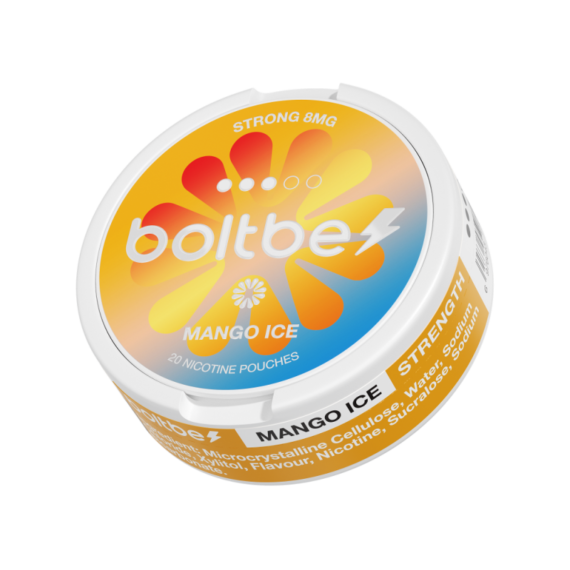 Boltbe Nicotine Pouches Zero Tobacco Mango Ice 8mg