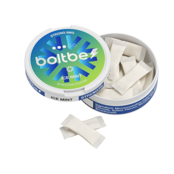 Boltbe Nicotine Pouches Zero Tobacco Snus Ice Mint 8mg
