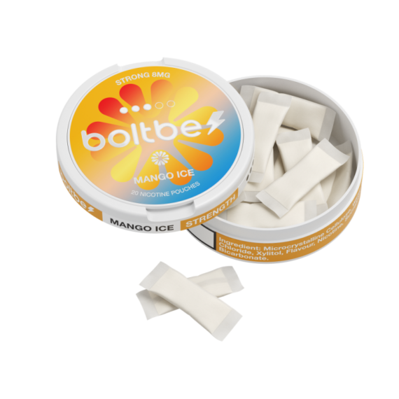 Boltbe Nicotine Pouches Zero Tobacco Mango Ice 8mg