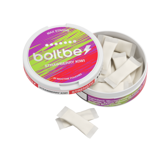 Boltbe Nicotine Pouches Zero Tobacco Strawberry Kiwi 30mg